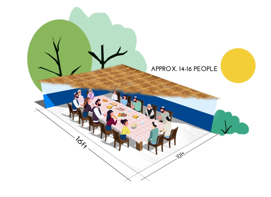 10x16 Illustration sukkah 10x16 Illustration