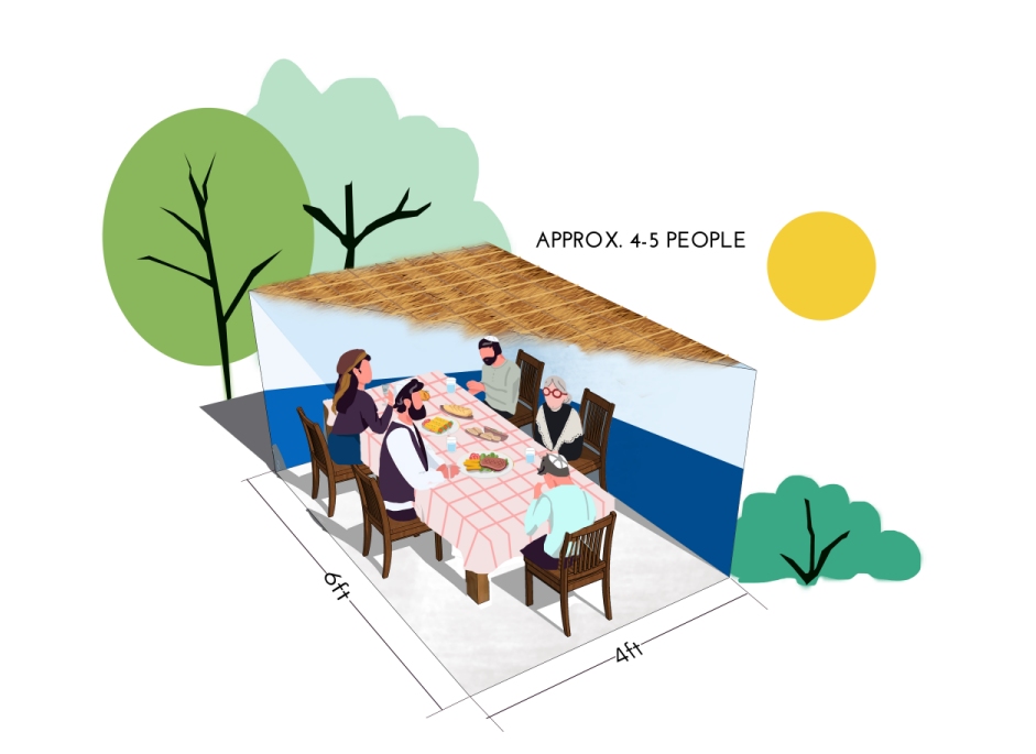 4X6B Illustration sukkah 4X6B Illustration